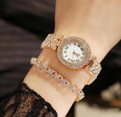 JC Top Brand Diamond women Watches for lady Fashion Watch Bracelet Jewelry