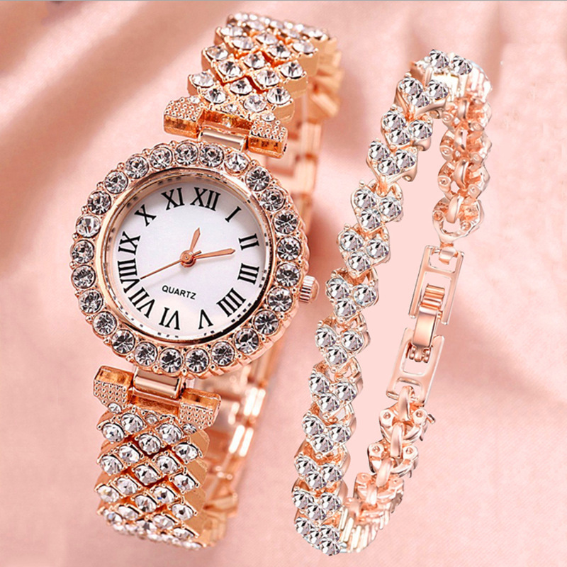 JC Top Brand Diamond women Watches for lady Fashion Watch Bracelet Jewelry