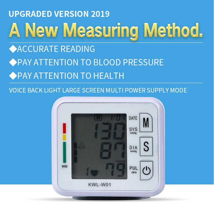 JC Digital Blood Pressure Monitor Sphygmomanometer Pulse Rate Heart Beat Rate Meter Health Care High-Quanlity digit bp monitor price electronic  machine household blood