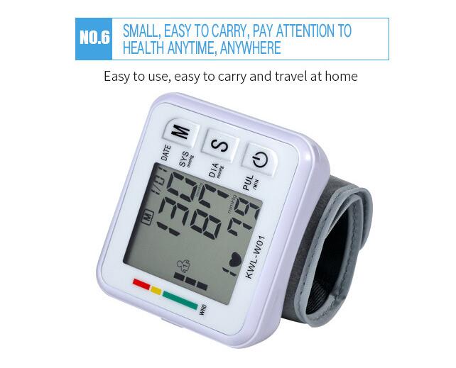 JC Digital Blood Pressure Monitor Sphygmomanometer Pulse Rate Heart Beat Rate Meter Health Care High-Quanlity digit bp monitor price electronic  machine household blood