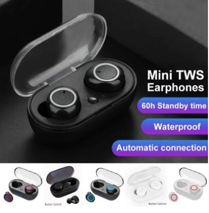 JC TWS Y50 Wireless Bluetooth earphone in Ear Earpods Noise Cancelling HIFI Stereo Sport Earbuds earphones