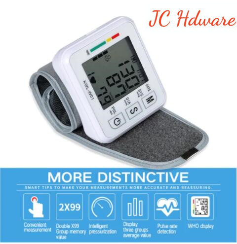 JC Digital Blood Pressure Monitor Sphygmomanometer Pulse Rate Heart Beat Rate Meter Health Care High-Quanlity digit bp monitor price electronic  machine household blood