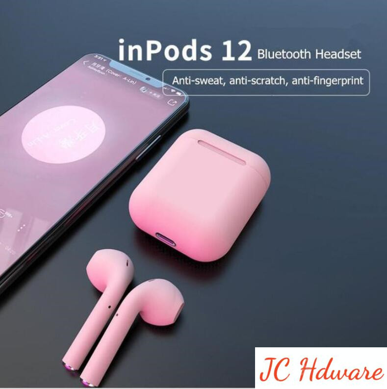 JC i12 TWS Macaronian wireless Bluetooth Earphone Wireless Popup earbuds in Ear earpods FOR  huawei xiaomi iphone