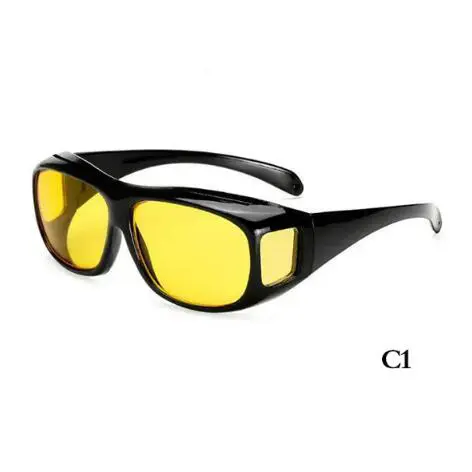 JC Men Sunglasses drivers Sun glasses HD Polarized Night Vision Wrap Around Glasses Anti Glare Lens