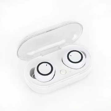 JC TWS Y50 Wireless Bluetooth earphone in Ear Earpods Noise Cancelling HIFI Stereo Sport Earbuds earphones   Black in white