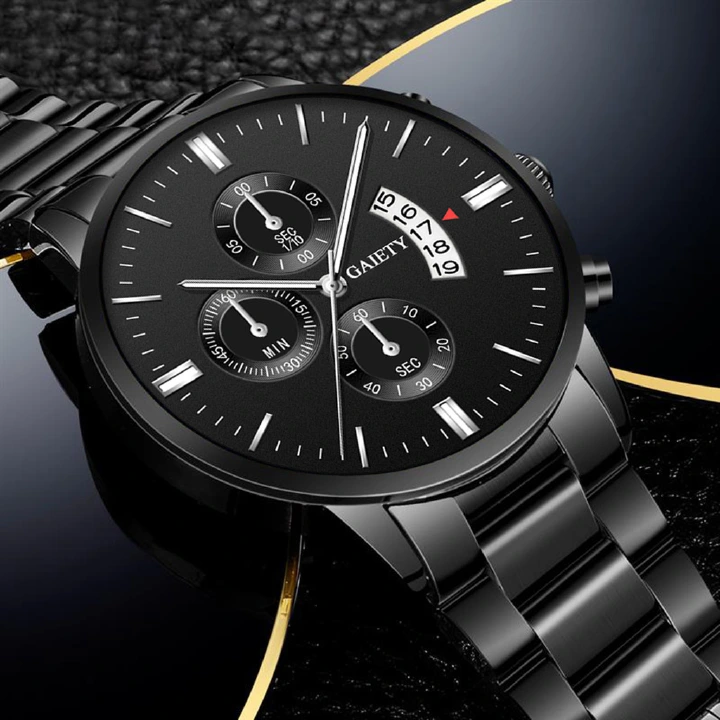 JC Luxury Men watches Calendar Star Roman Scale Diamond Custom Bling Hip Hop Fully Iced Watch Gold  Dial Quartz  Quartz W