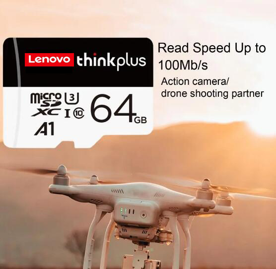 Official Original Lenovo Thinkplus Memory Cards 32GB 64GB Micro TF SD Card  100M/S Class10 SD Card for Phone Drone Camera