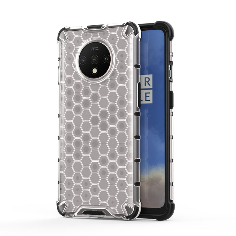 PANBON Phones Case for Oneplus 7T 1+7T Rubble + PC Hard Phone Cases Covers