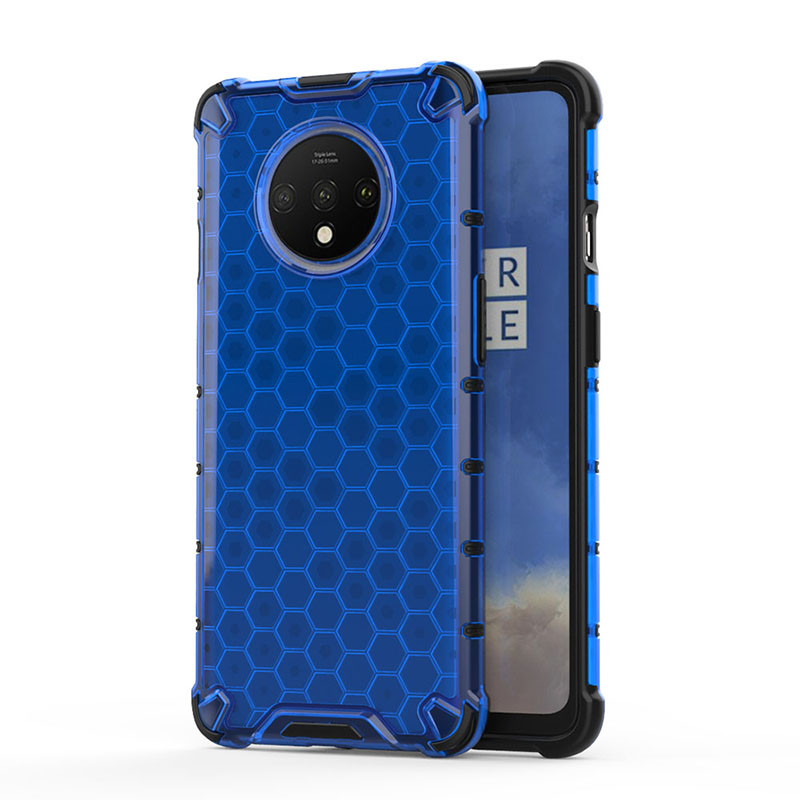 PANBON Phones Case for Oneplus 7T 1+7T Rubble + PC Hard Phone Cases Covers
