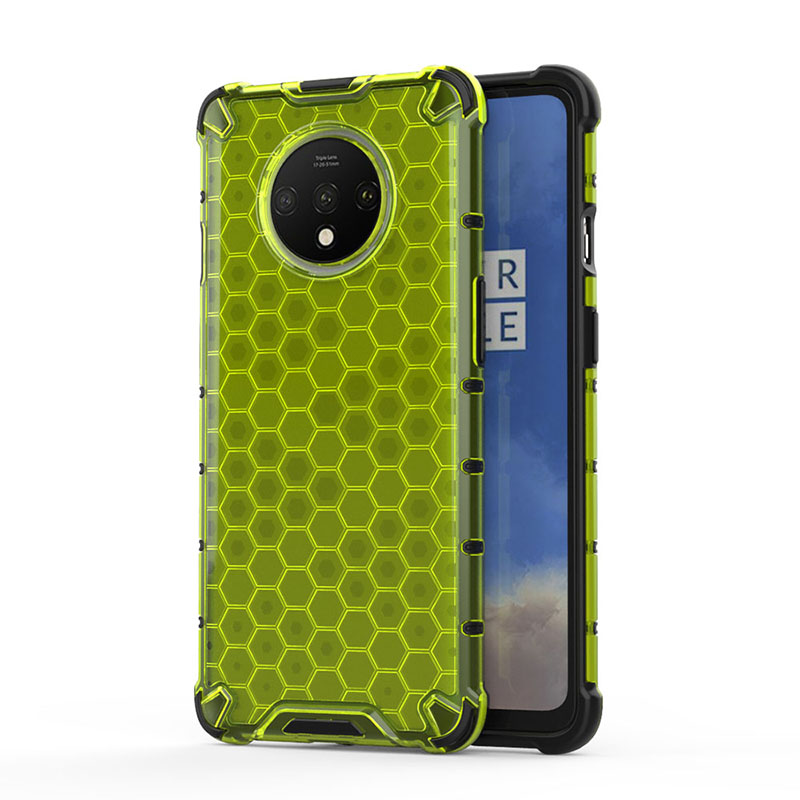 PANBON Phones Case for Oneplus 7T 1+7T Rubble + PC Hard Phone Cases Covers