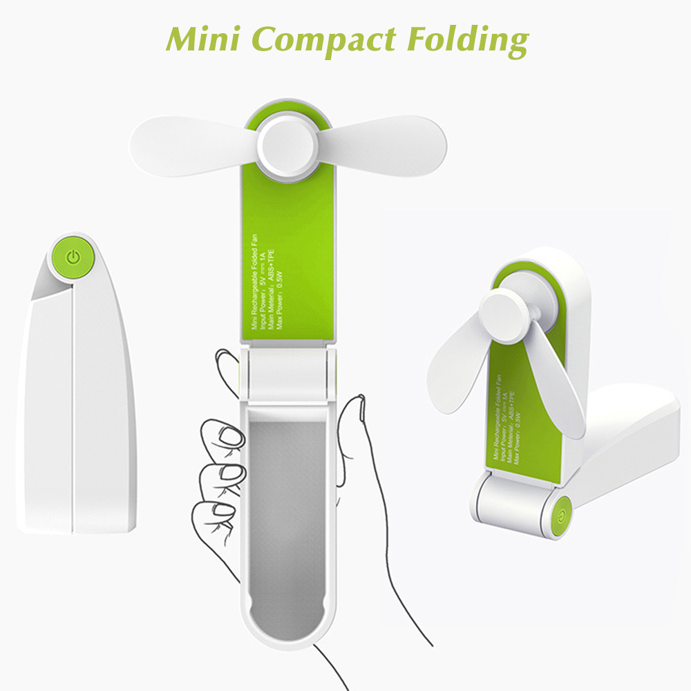 LD tech USB Pocket Fold Fans Electric Portable Hold Small Fans Household Desktop Electric Fan
