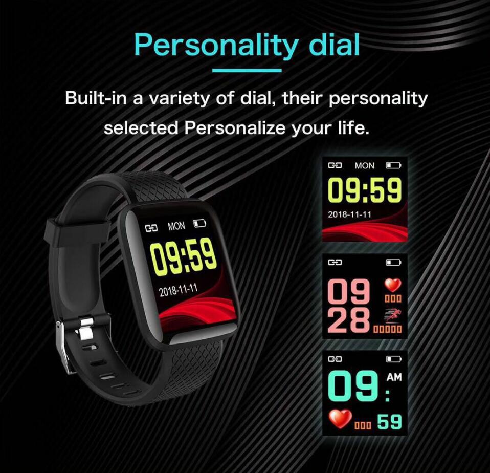 LD tech Smart Watches Blood Pressure Waterproof Fitness Tracker Watch Heart Rate Monitor Smart Band