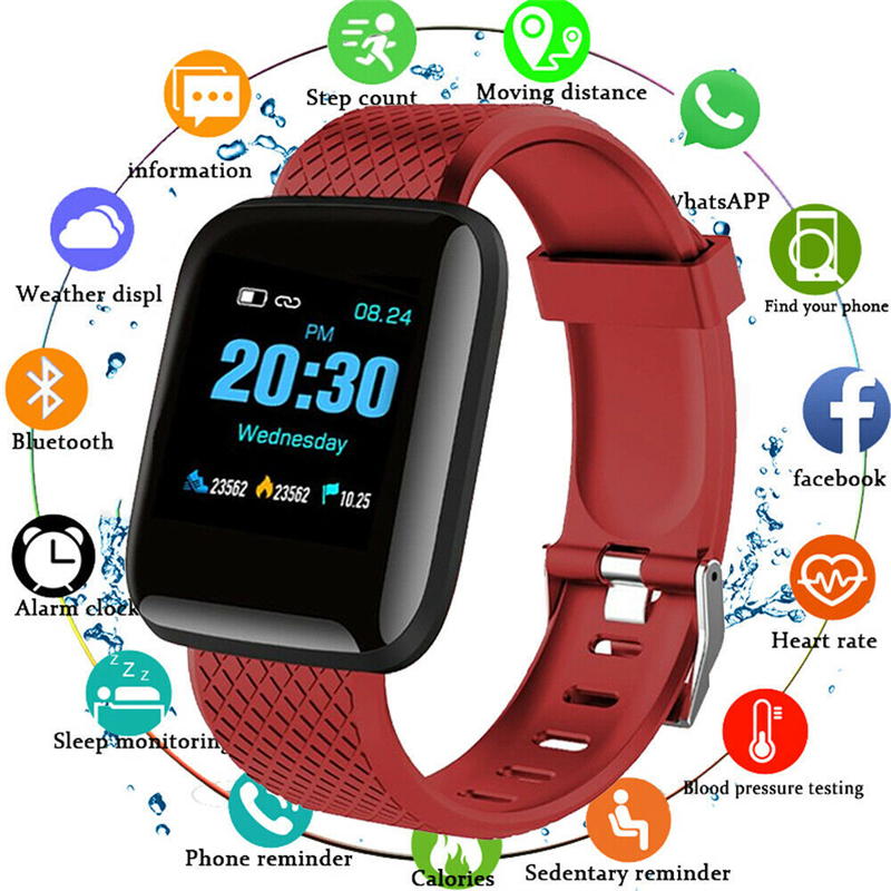 LD tech Smart Watches Blood Pressure Waterproof Fitness Tracker Watch Heart Rate Monitor Smart Band