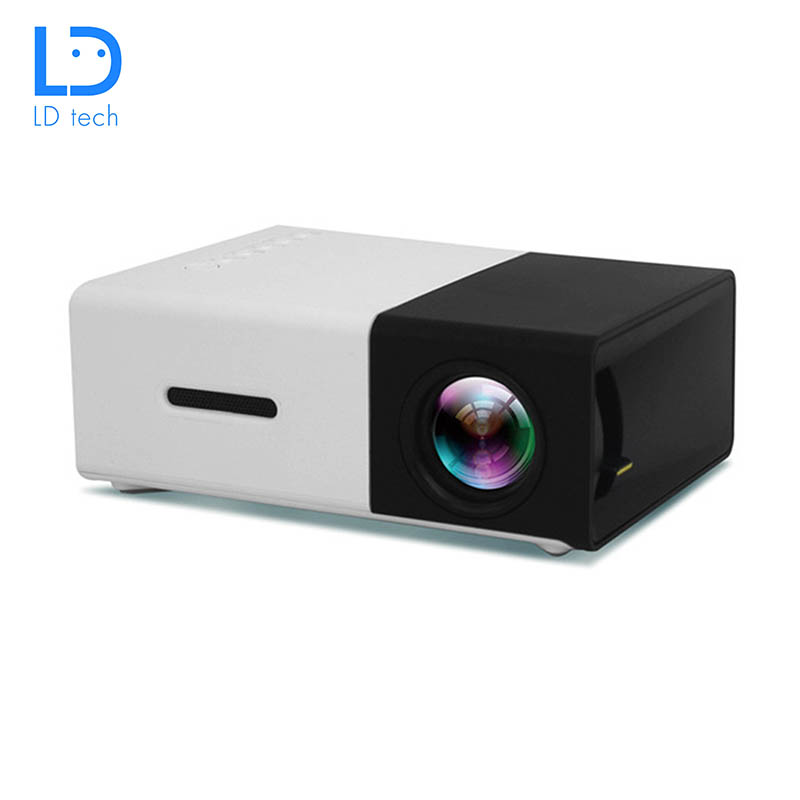 LD tech Mini LCD LED Projector 400-600LM 1080P Video Best Home Theatre