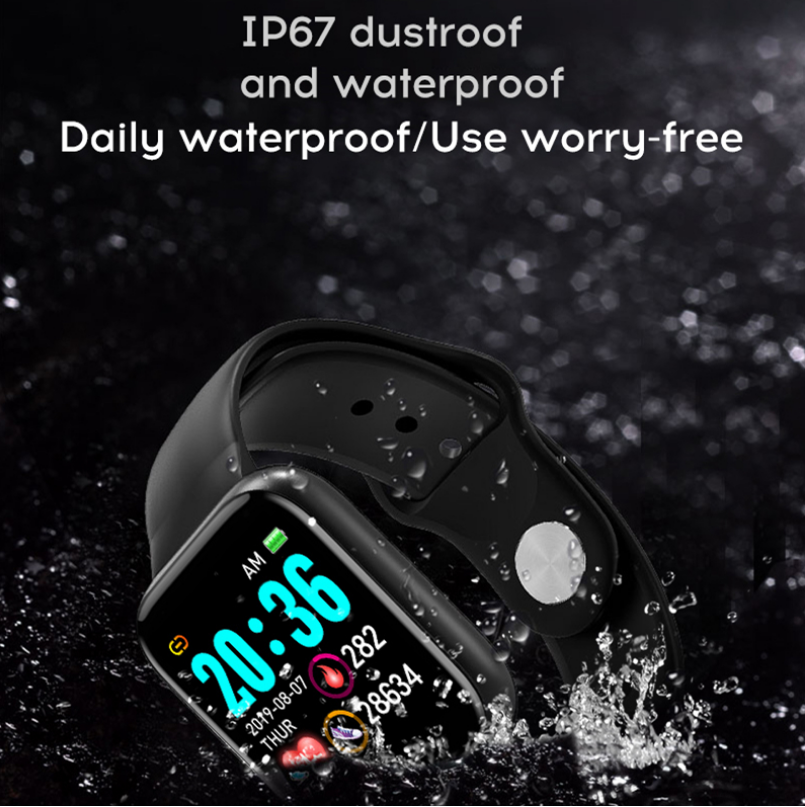 LD Tech Smart Watches Sport Waterproof Smart Bracelet Heart Rate Blood Pressure Tracker For Phones