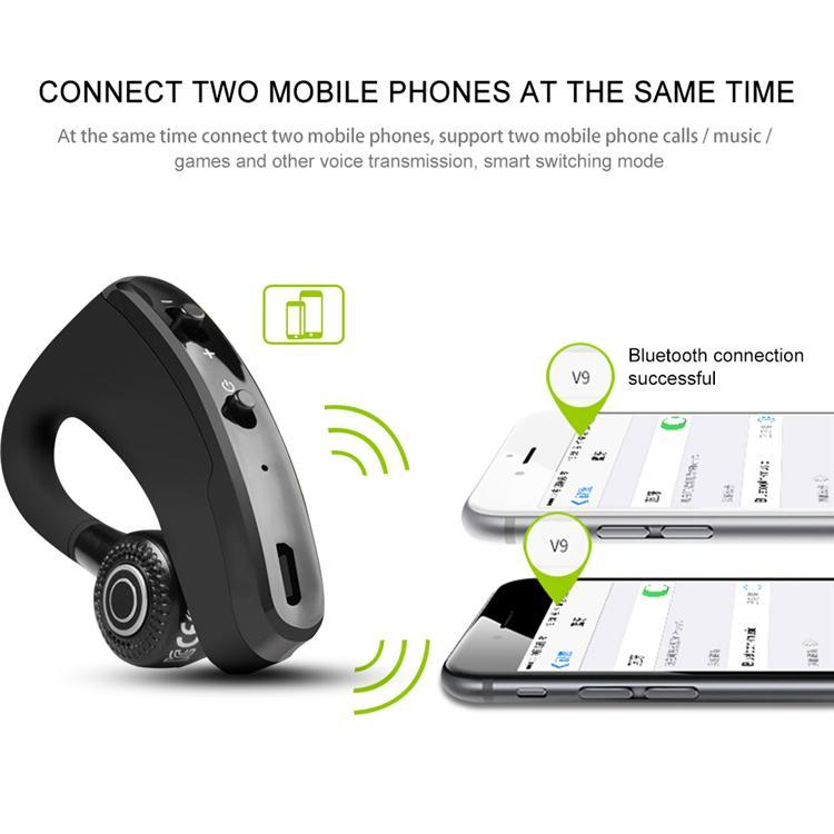 LD tech V9 Wireless Bluetooth Headphones Business Earphones  Drive Earbuds Headset