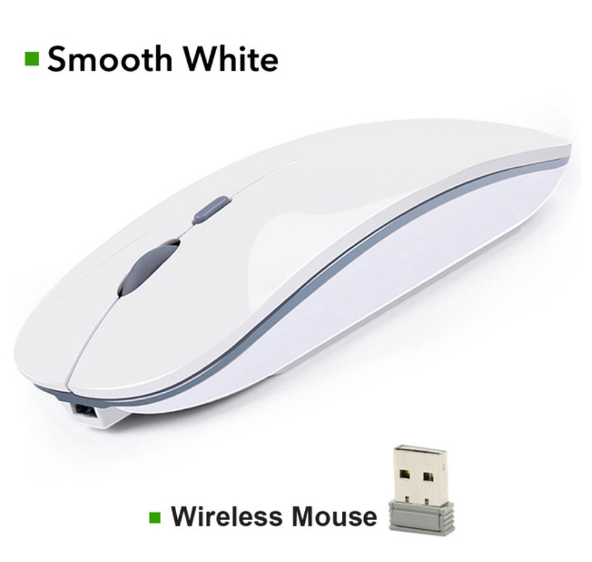 LD Tech Wireless Mouse Silent USB/Bluetooth Computer Mouse Rechargeable Mice for PC Laptops