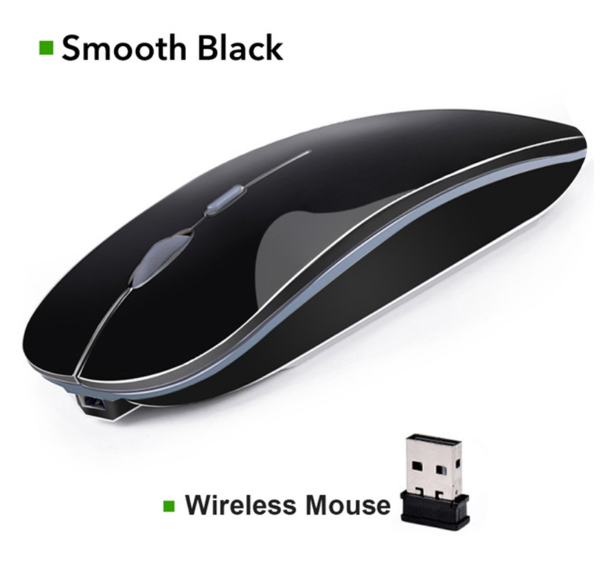 LD Tech Wireless Mouse Silent USB/Bluetooth Computer Mouse Rechargeable Mice for PC Laptops