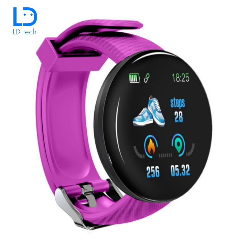 LD Tech Bluetooth Smart Band Blood Pressure Round Smart watch Waterproof Sport Tracker For Phones