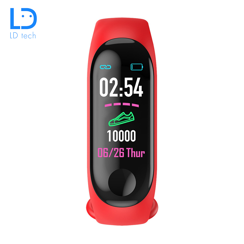 LD tech Sport Smart watch smart Band Bracelet M3 Monitor Waterproof Smart Wristbands fitness Tracker