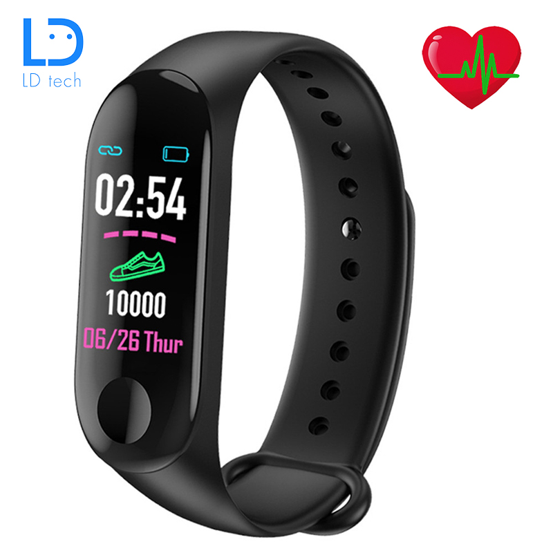 LD tech Sport Smart watch smart Band Bracelet M3 Monitor Waterproof Smart Wristbands fitness Tracker