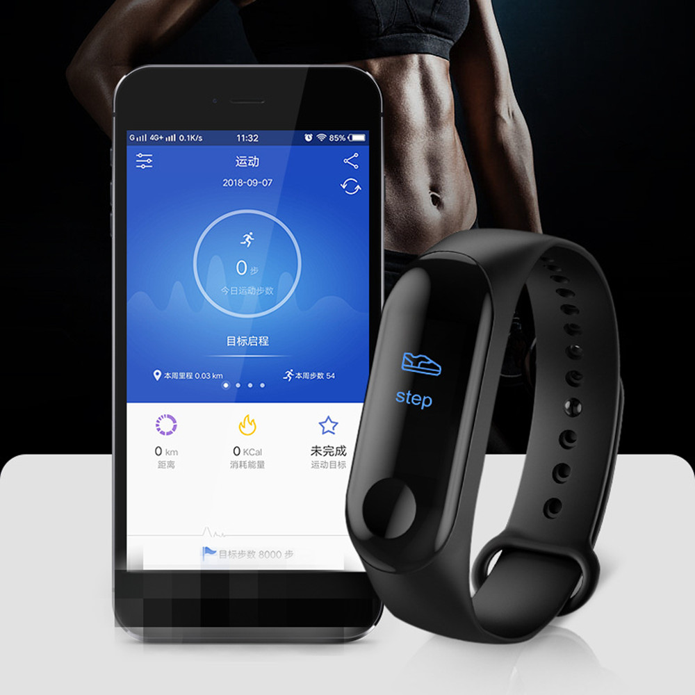 LD tech Smart Wristband M4 Smart Bracelet Smart Band Fitness Tracker Smart Watch
