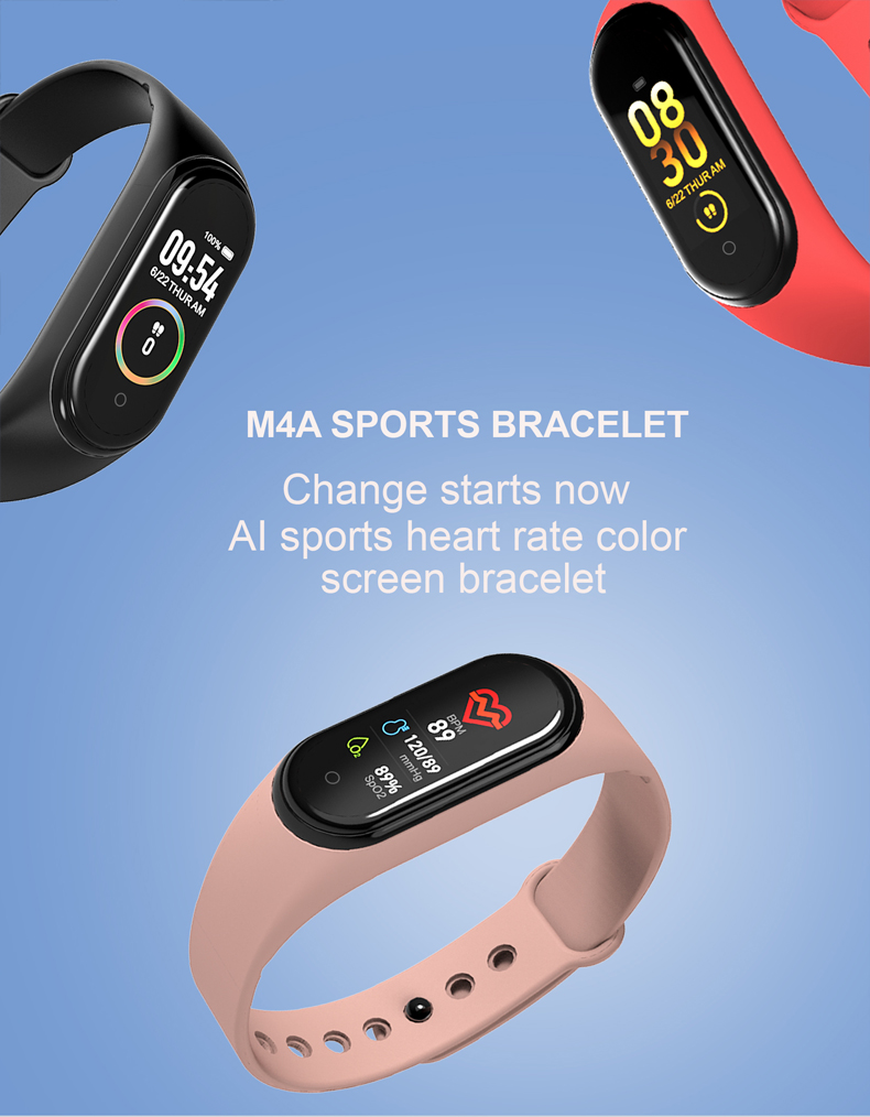 LD tech Smart Wristband M4 Smart Bracelet Smart Band Fitness Tracker Smart Watch