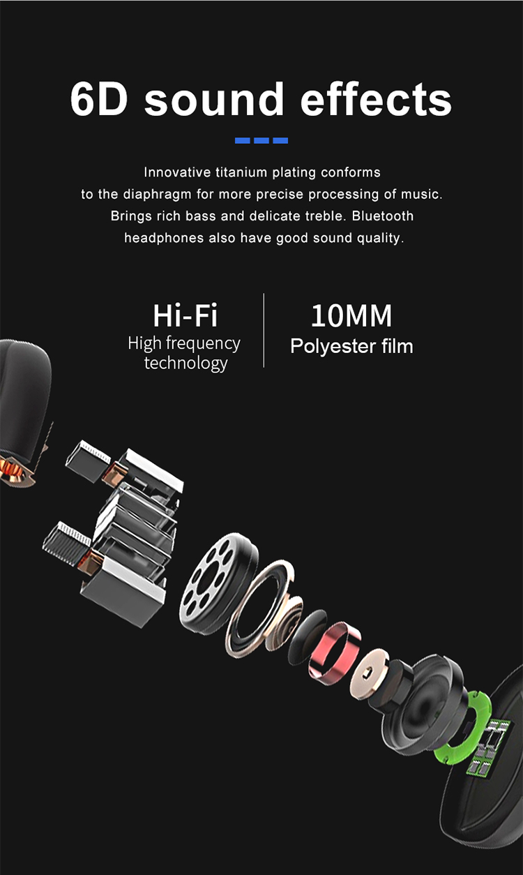 LD tech L15 Mini In-Ear Bluetooth 5.0 Earphone Sports HiFi Wireless Headset With Mic