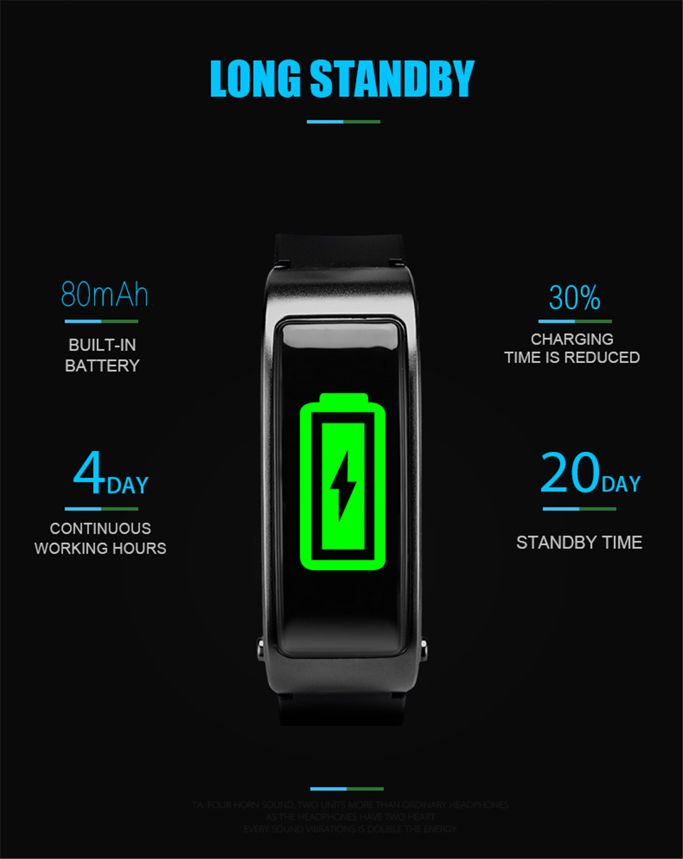 LD tech Y3 smart watch earphone 2 in 1 Phone calls reminding Sleep Monitor Pedometer smart watches