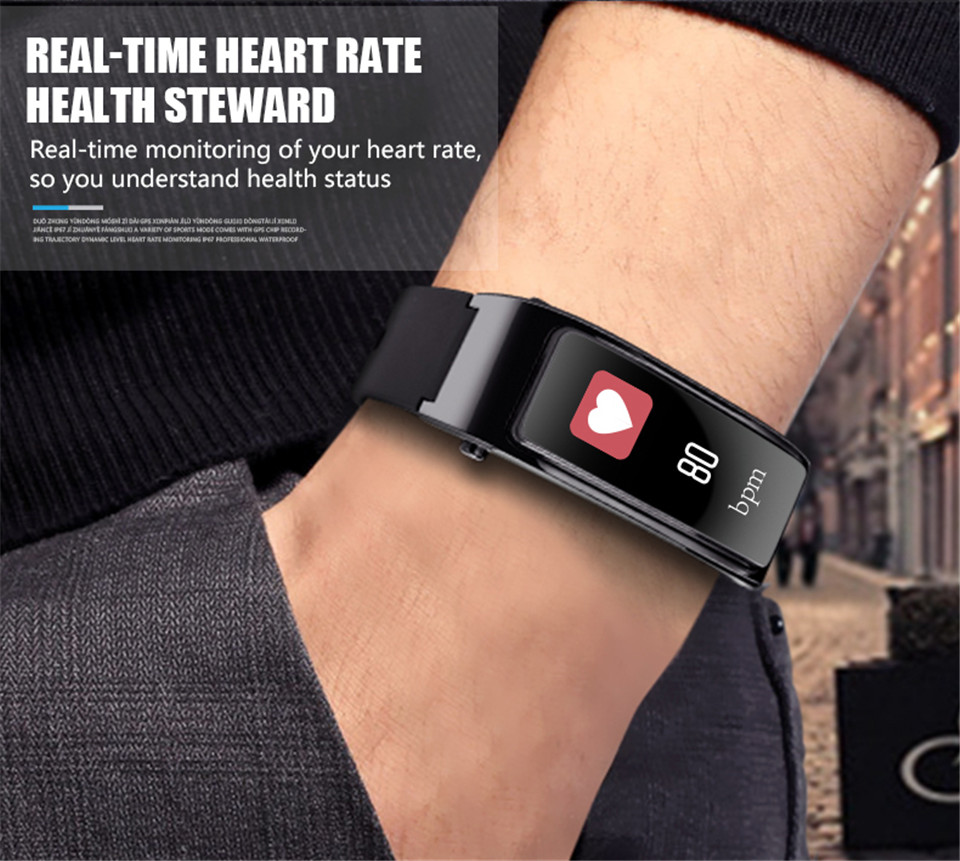 LD tech Y3 smart watch earphone 2 in 1 Phone calls reminding Sleep Monitor Pedometer smart watches
