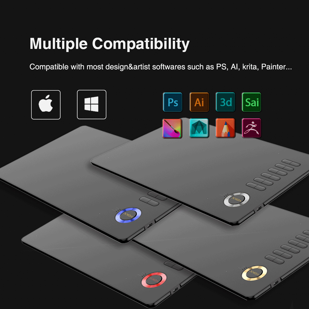 LD tech A15 Drawing Tablet 10x6 inches Digital Drawing Pad For Artists 8192 Levels Pressure