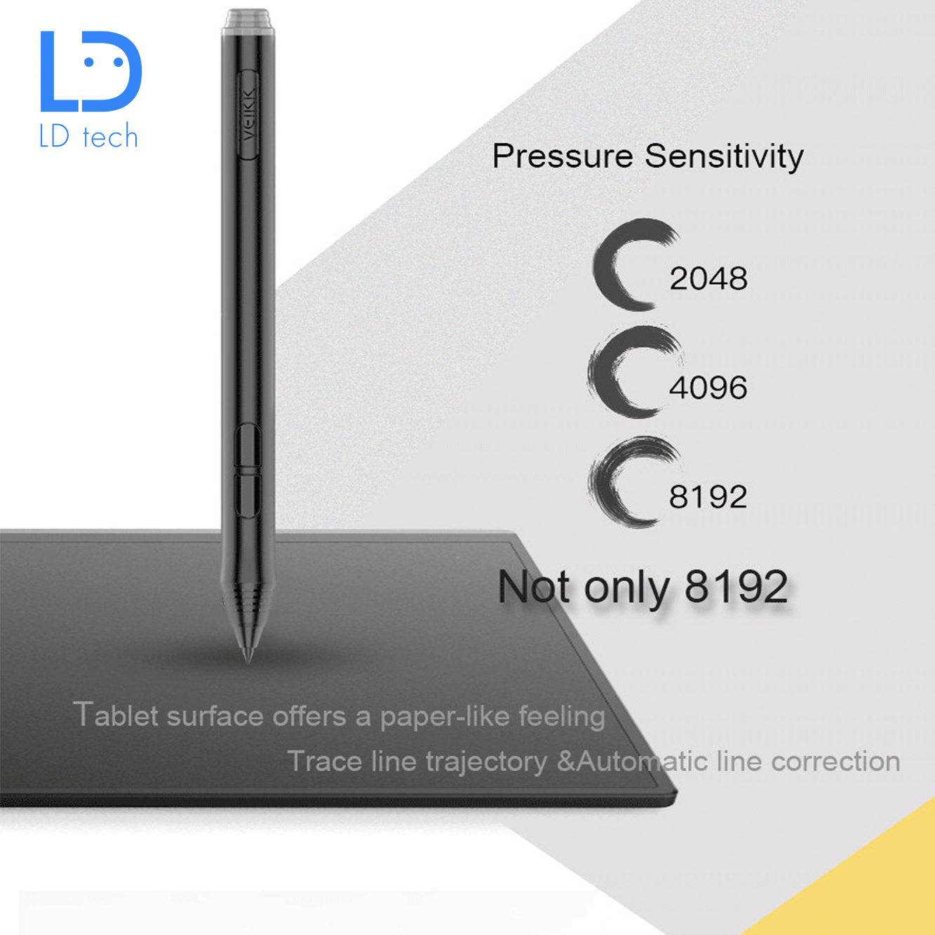 LD tech A15 Drawing Tablet 10x6 inches Digital Drawing Pad For Artists 8192 Levels Pressure