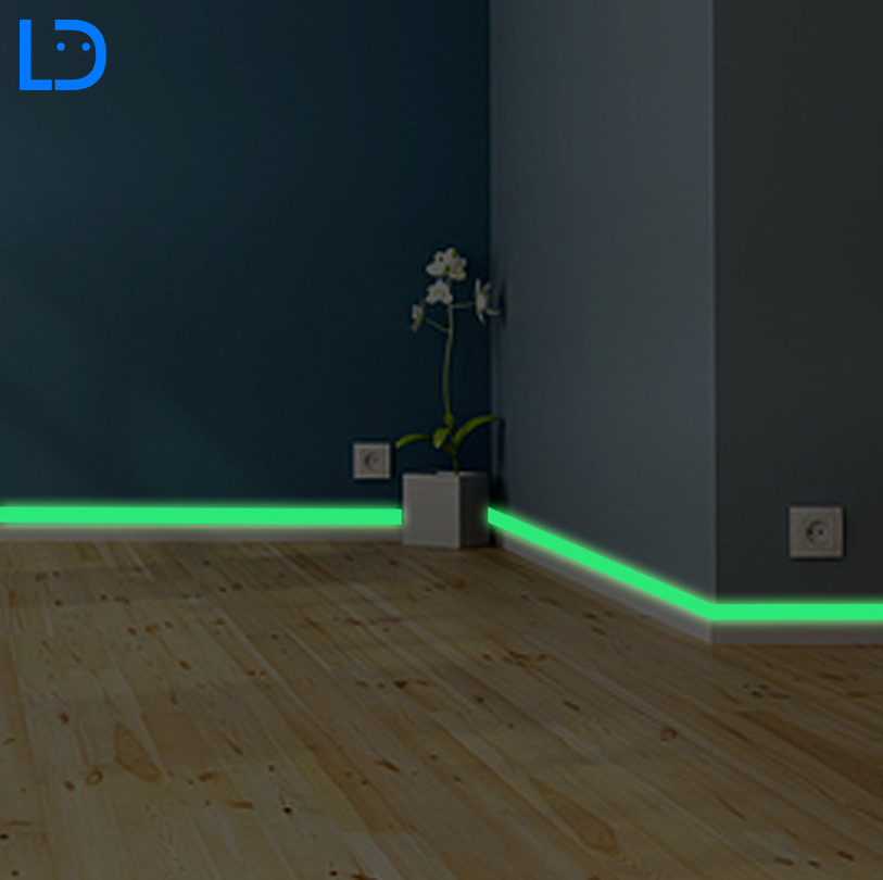LD Tech Luminous Band Baseboard Wall Sticker Living Room Home Decor Glow in the dark Strip Stickers