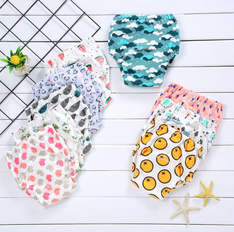 LD Tech Sales Baby Cotton Training Pants Panties Baby Diapers Reusable Cloth Diaper Nappies Washable