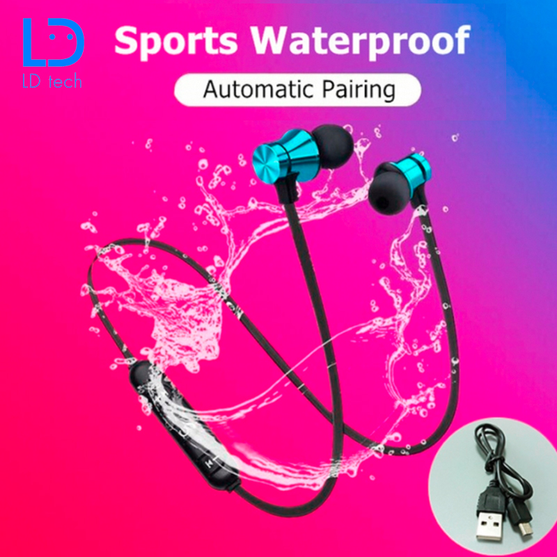 LD Tech Magnetic Bluetooth Earphones Sports Waterproof Earbuds Headset For iPhone Samsung Phones