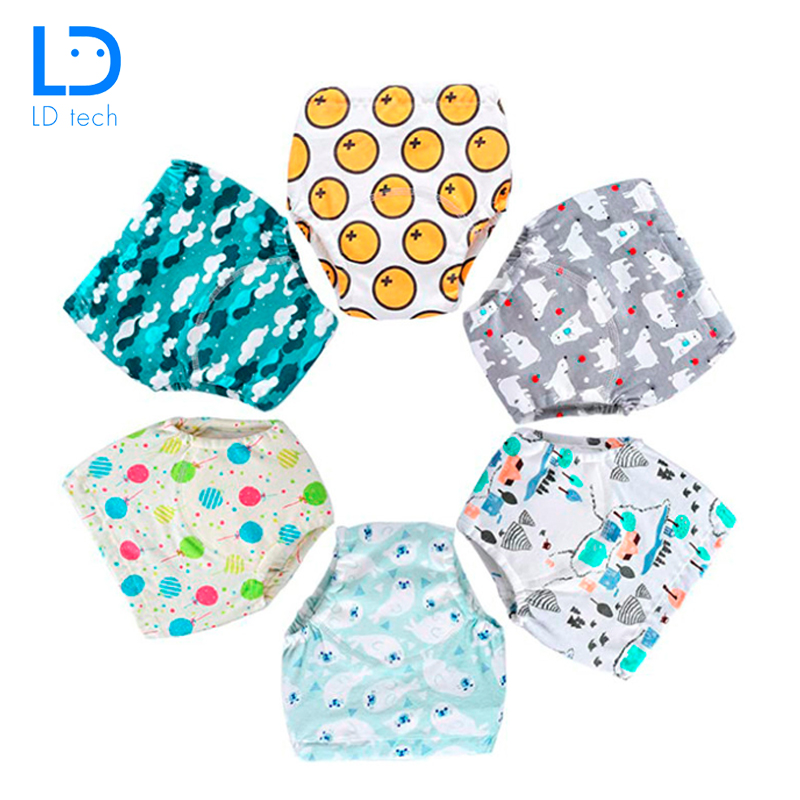 LD Tech Sales Baby Cotton Training Pants Panties Baby Diapers Reusable Cloth Diaper Nappies Washable