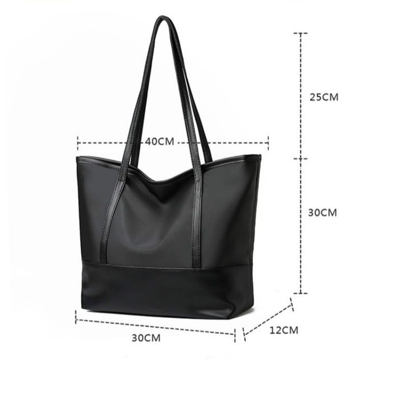 CALLA Handbags for Ladies PU Leather Large Square Bags for Women New women's bag, nylon canvas bag, Korean version, simple waterproof oxford cloth casual shoulder bag, large portable bag