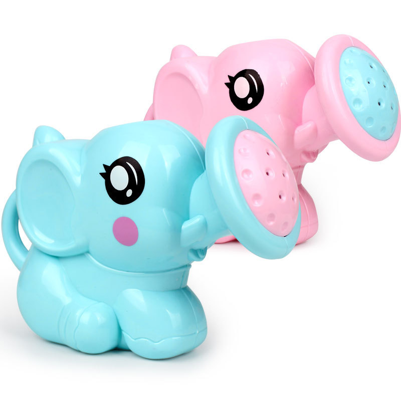 Baby cartoon elephant shower cup newborn child shower shampoo cup baby shower water spoon bath
