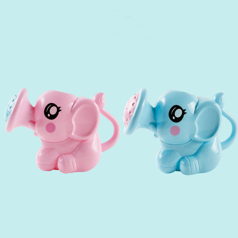 Baby cartoon elephant shower cup newborn child shower shampoo cup baby shower water spoon bath