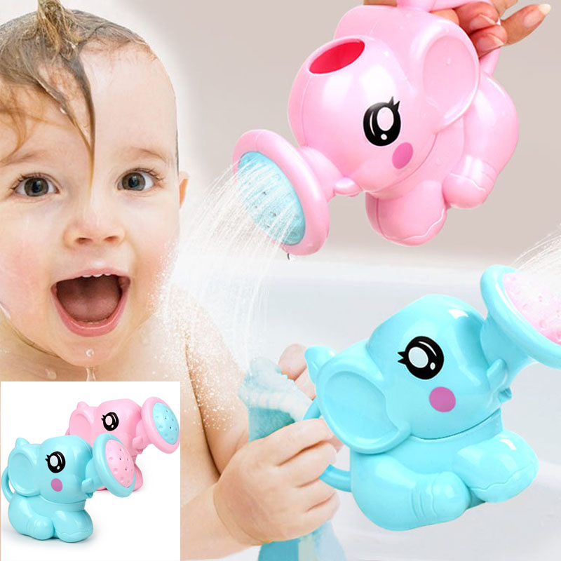 Baby cartoon elephant shower cup newborn child shower shampoo cup baby shower water spoon bath