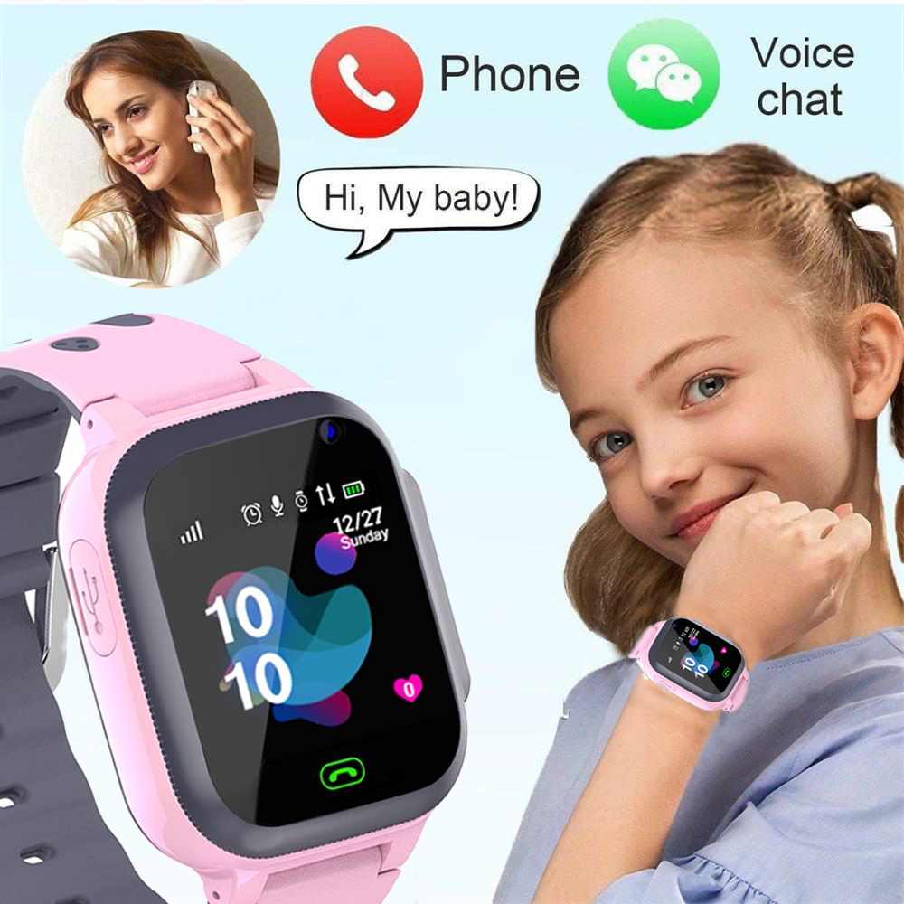 2020 kid call Kids Smart Watches for children SOS Antil-lost Waterproof Smartwatch Baby 2G SIM Card