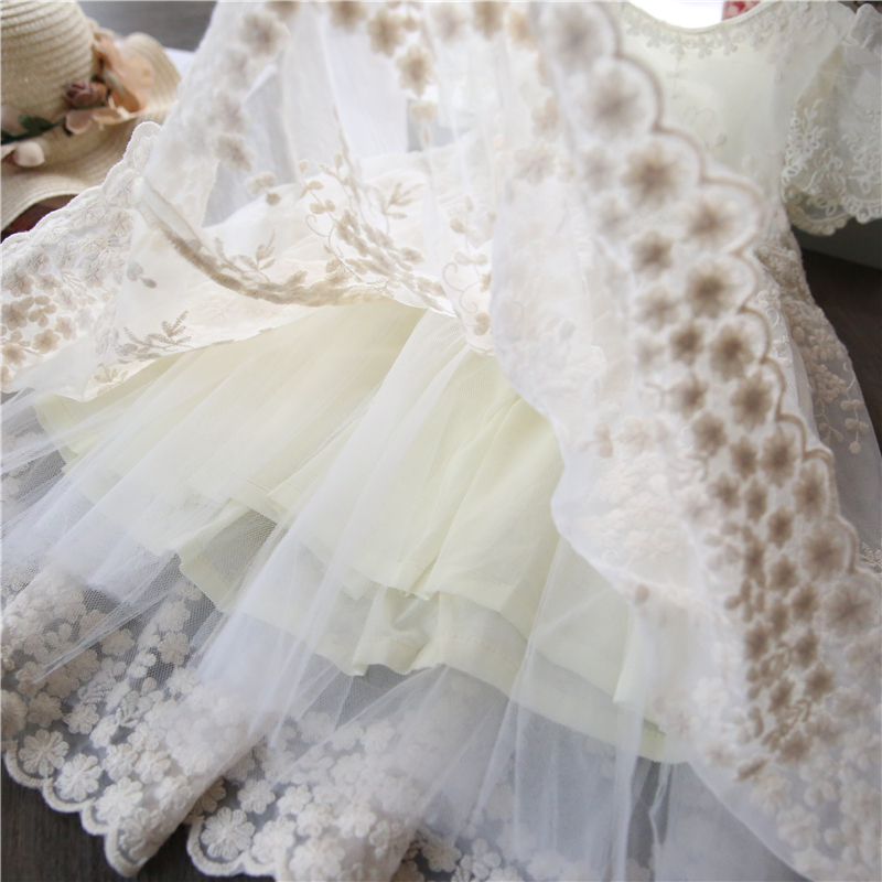 Girls Dresses Kids Dresses For Girls Mesh Casual Lace Embroidery Princess Baby Girl Clothes Summer