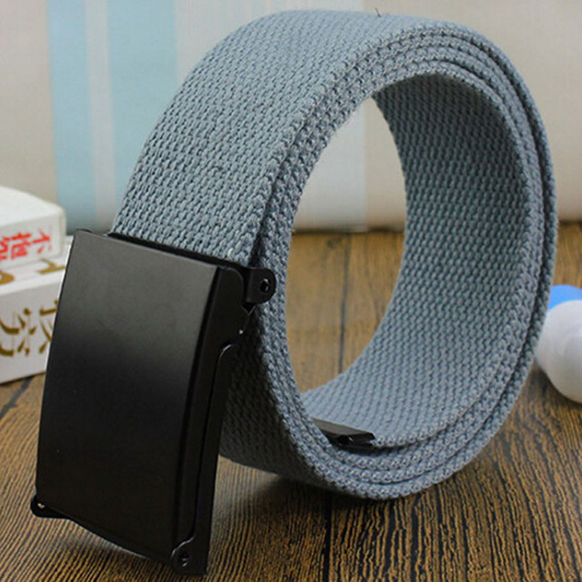 Belts Army Tactical Waist Belt Jeans Male Casual Luxury Canvas Webbing Waistband