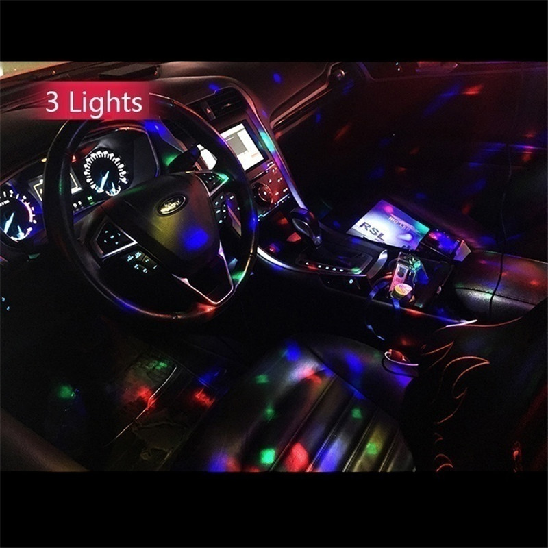 Interior Accessories Color USB LED Car Interior Lighting Kit Atmosphere Light Neon Colorful