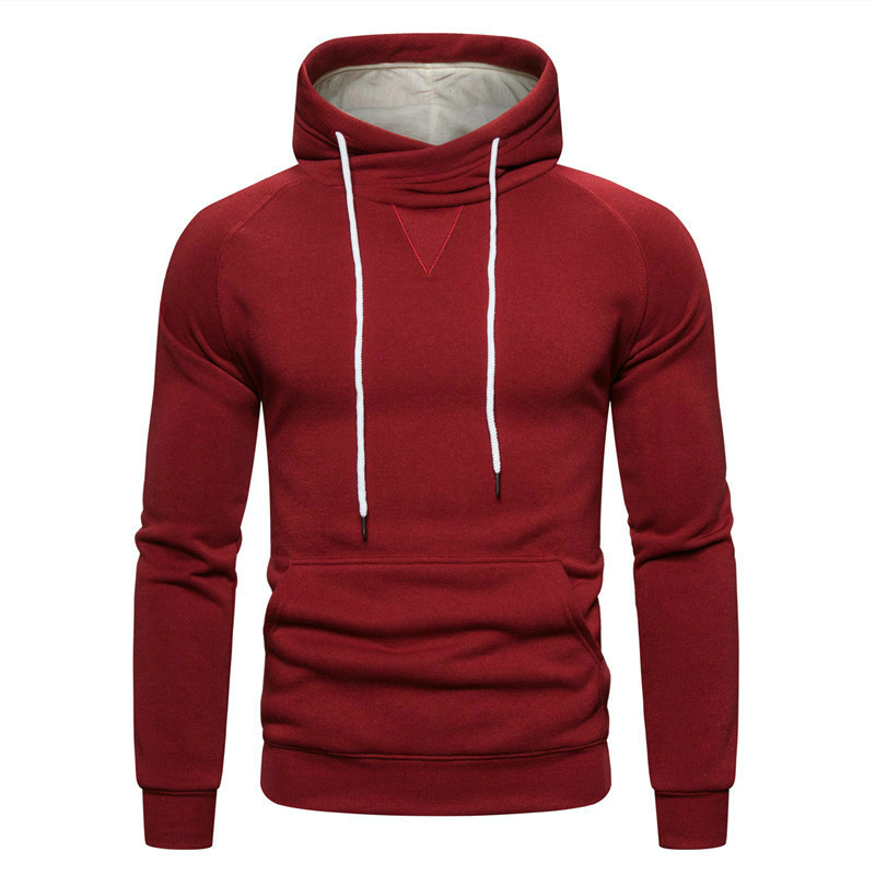 Amazon express Euro cotton sweater solid color fleece high collar Sweatshirts, Cardigans &amp; Hoodies