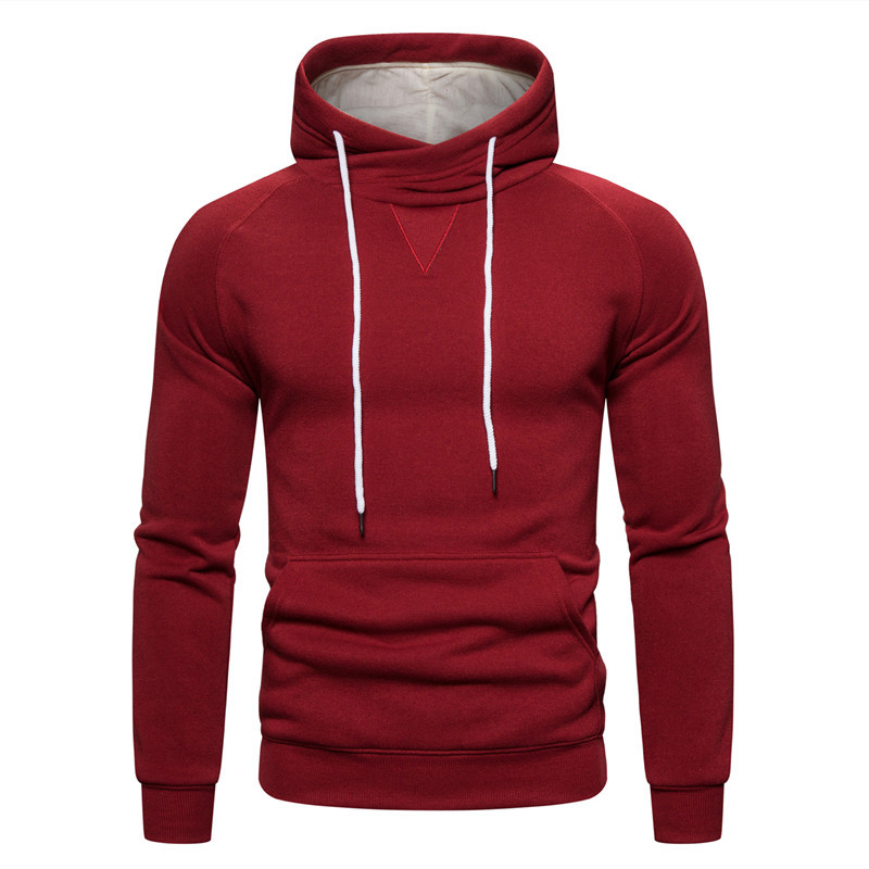 Amazon express Euro cotton sweater solid color fleece high collar Sweatshirts, Cardigans &amp; Hoodies