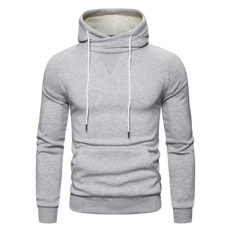 Amazon express Euro cotton sweater solid color fleece high collar Sweatshirts, Cardigans &amp; Hoodies