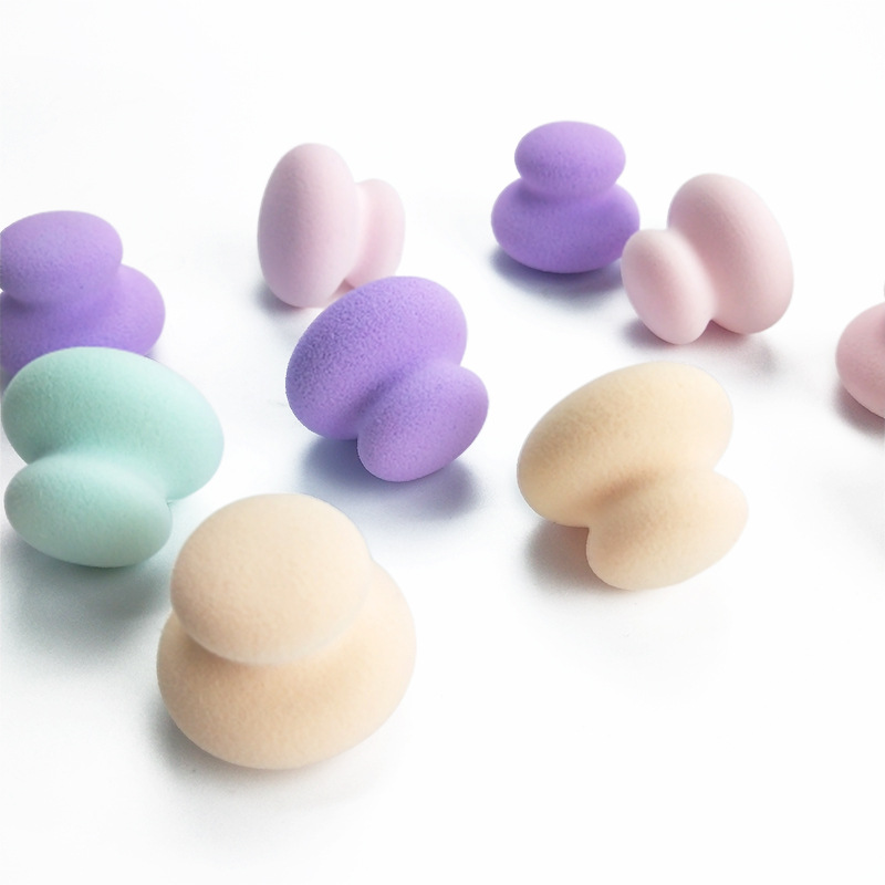 2pcs Top powder puff latex dry wet dual purpose beauty egg does Makeup
