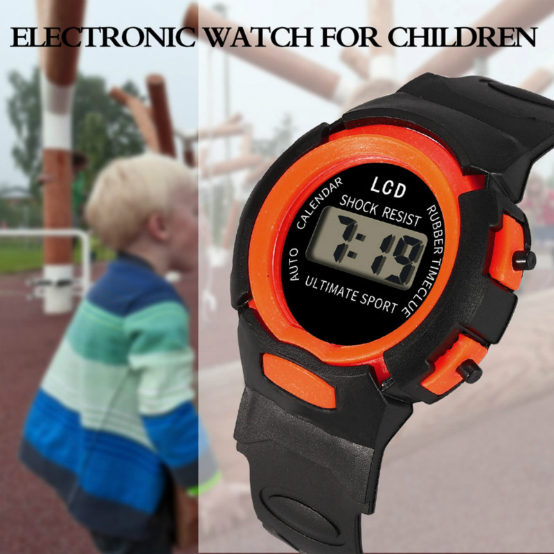 Children's Watch Led Sport Flash Digital Waterproof Clock For Boys Girls Multifunction Watches
