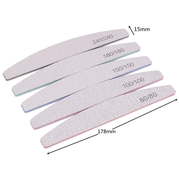 10Pcs Professional Nail File Sandpaper Strong Thick Nail Files Buffer For Manicure Nail &amp; Tools
